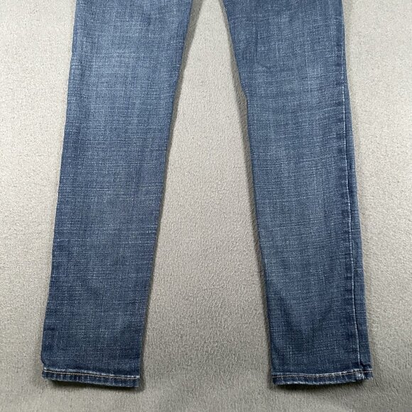 Levis 721 High Rise Skinny Jeans Womens 28 Blue Stretch Denim Slim Fit 28x32 - Picture 12 of 14